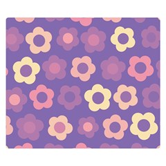 Floral Pattern Double Sided Flano Blanket (small)  by Valentinaart