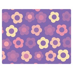 Floral Pattern Double Sided Flano Blanket (medium) 