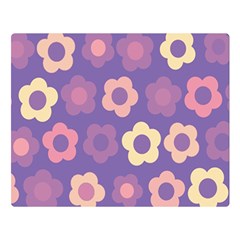 Floral Pattern Double Sided Flano Blanket (large) 