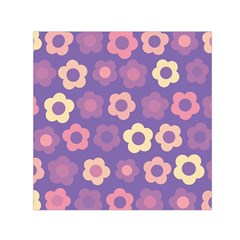 Floral Pattern Small Satin Scarf (square)