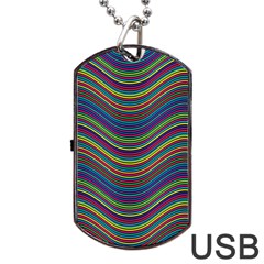 Pattern Dog Tag Usb Flash (two Sides)