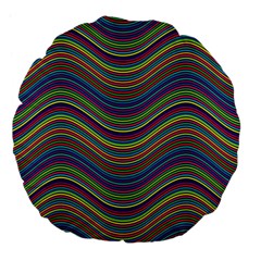 Pattern Large 18  Premium Flano Round Cushions