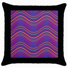 Pattern Throw Pillow Case (Black)