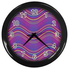 Pattern Wall Clocks (Black)