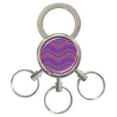 Pattern 3-Ring Key Chains