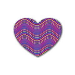 Pattern Rubber Coaster (Heart) 