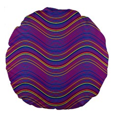 Pattern Large 18  Premium Round Cushions