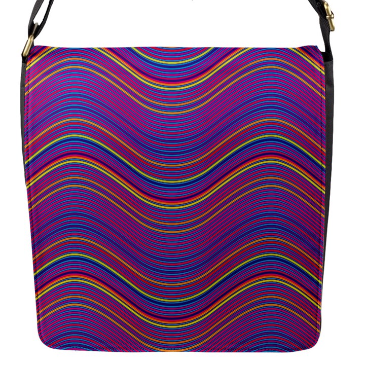 Pattern Flap Messenger Bag (S)