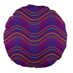 Pattern Large 18  Premium Flano Round Cushions by Valentinaart