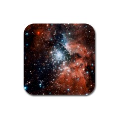 Star Cluster Rubber Square Coaster (4 Pack)  by SpaceShop