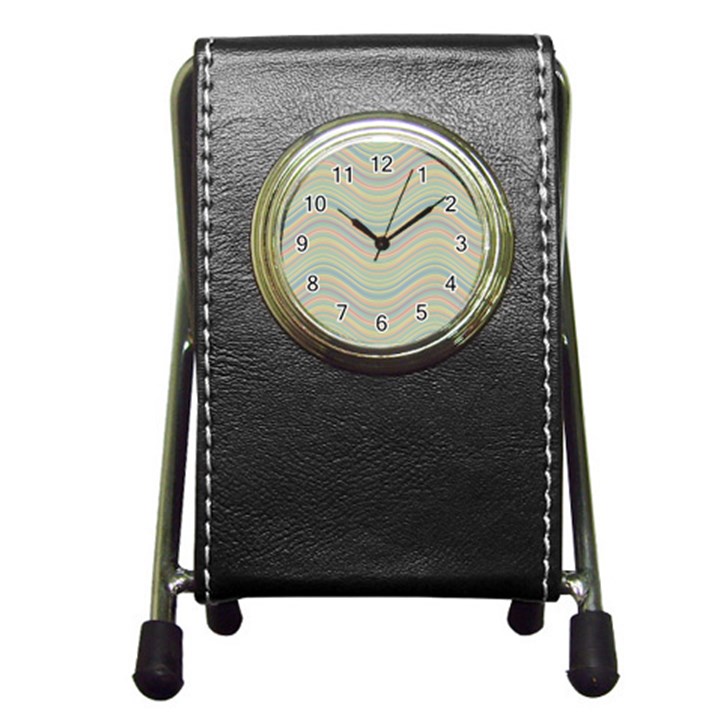 Pattern Pen Holder Desk Clocks