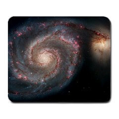 Whirlpool Galaxy And Companion Large Mousepads