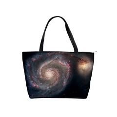 Whirlpool Galaxy And Companion Shoulder Handbags by SpaceShop