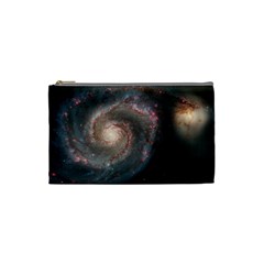 Whirlpool Galaxy And Companion Cosmetic Bag (small)  by SpaceShop