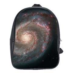 Whirlpool Galaxy And Companion School Bags(large)  by SpaceShop