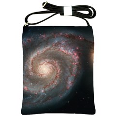 Whirlpool Galaxy And Companion Shoulder Sling Bags by SpaceShop