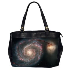 Whirlpool Galaxy And Companion Office Handbags (2 Sides)  by SpaceShop