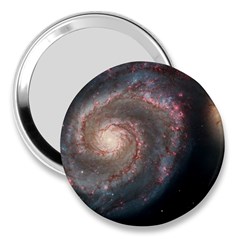 Whirlpool Galaxy And Companion 3  Handbag Mirrors by SpaceShop