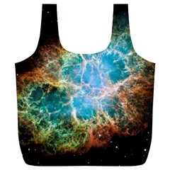 Crab Nebula Full Print Recycle Bags (l)  by SpaceShop