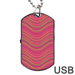 Pattern Dog Tag Usb Flash (one Side) by Valentinaart