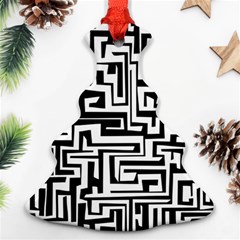 Pattern Christmas Tree Ornament (two Sides)