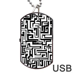 Pattern Dog Tag Usb Flash (two Sides)