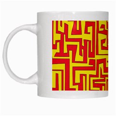 Pattern White Mugs