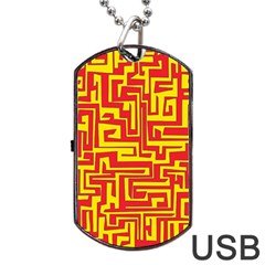 Pattern Dog Tag Usb Flash (one Side)