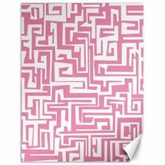 Pink Pattern Canvas 18  X 24   by Valentinaart