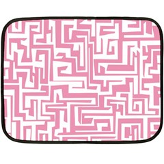 Pink Pattern Fleece Blanket (mini)