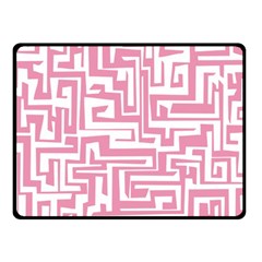 Pink Pattern Fleece Blanket (small)