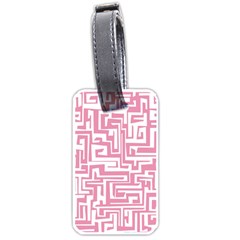 Pink Pattern Luggage Tags (one Side) 