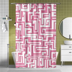 Pink Pattern Shower Curtain 48  X 72  (small)  by Valentinaart