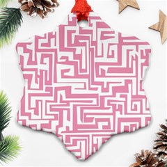 Pink Pattern Ornament (snowflake)