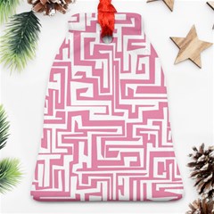 Pink Pattern Bell Ornament (two Sides)