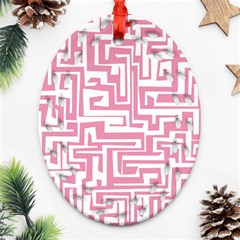 Pink Pattern Ornament (oval Filigree)