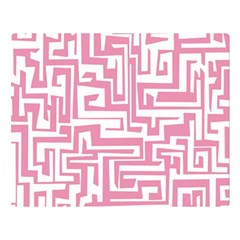 Pink Pattern Double Sided Flano Blanket (large) 