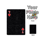 Pattern Playing Cards 54 (Mini)  Front - Heart7