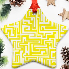 Pattern Star Ornament (two Sides) by Valentinaart