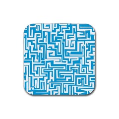 Pattern Rubber Coaster (square)  by Valentinaart