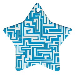 Pattern Star Ornament (two Sides) by Valentinaart