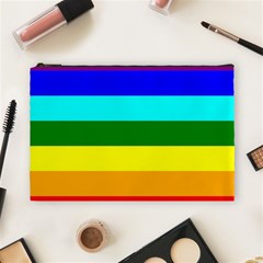 Rainbow Cosmetic Bag (large)  by Valentinaart