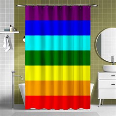 Rainbow Shower Curtain 48  X 72  (small) 