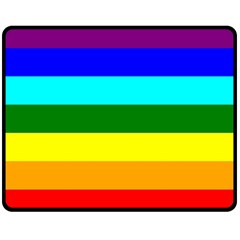 Rainbow Double Sided Fleece Blanket (medium) 