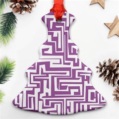 Pattern Christmas Tree Ornament (two Sides)