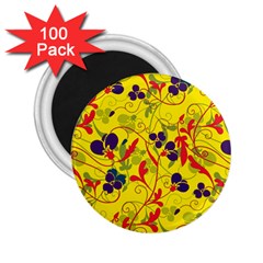 Floral Pattern 2 25  Magnets (100 Pack)  by Valentinaart