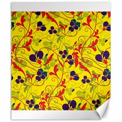 Floral Pattern Canvas 20  X 24   by Valentinaart