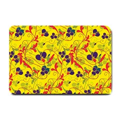 Floral Pattern Small Doormat  by Valentinaart