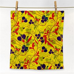 Floral Pattern Face Towel by Valentinaart