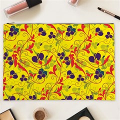 Floral Pattern Cosmetic Bag (xxl)  by Valentinaart